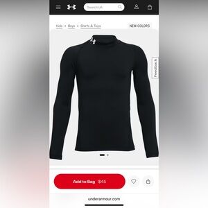 Men’s Under Armour Men's coldgear long sleeve heather blue/gray, size L, EUC